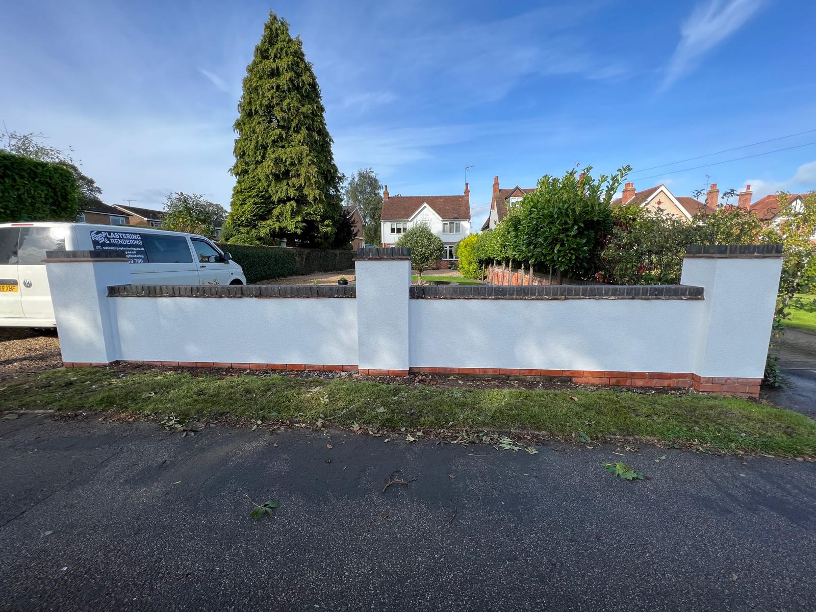 Garden wall, piers and copings