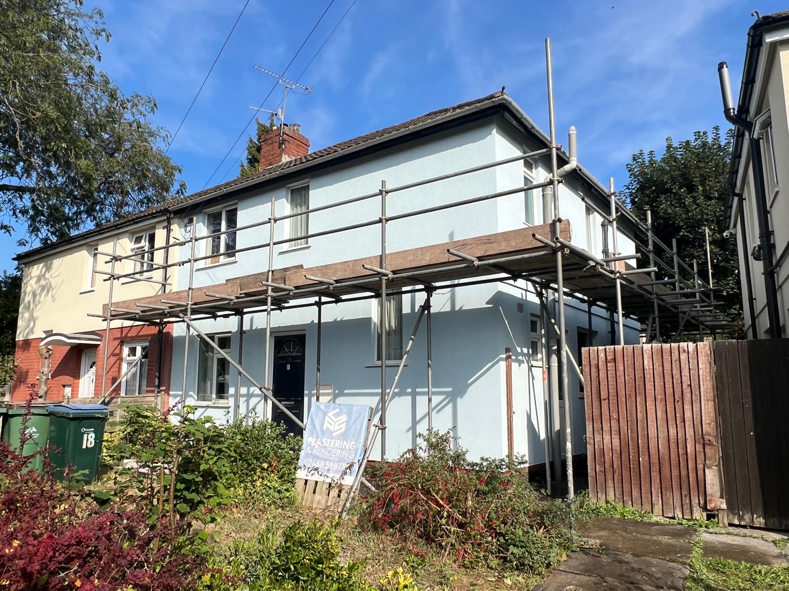 Property in blue silicone render
